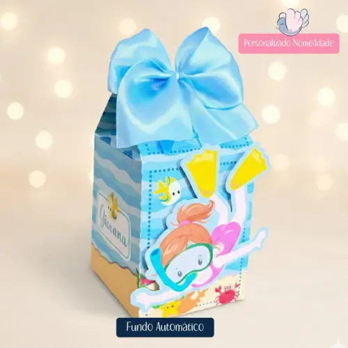 Personalizados - Caixinhas - Fundo do Mar - 15 Itens