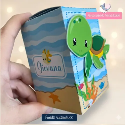 Personalizados - Caixinhas - Fundo do Mar - 15 Itens