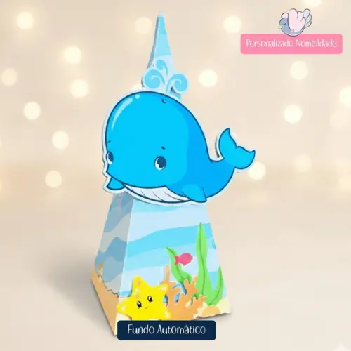 Personalizados - Caixinhas - Fundo do Mar - 50 Itens