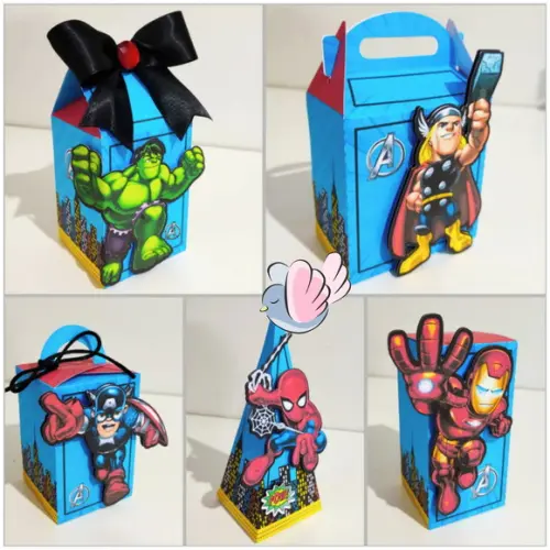 Personalizados - Caixinhas - Herois Cute - 10 Itens