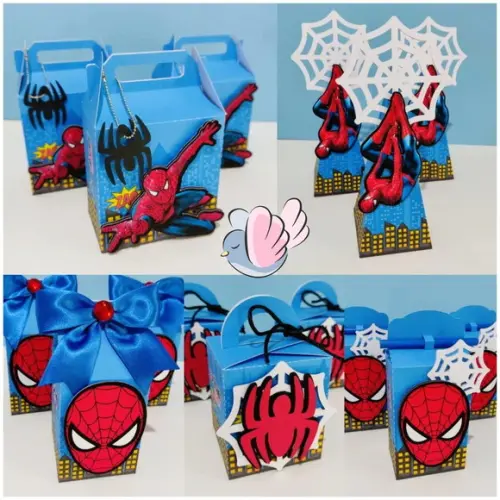 Personalizados - Caixinhas - Homem Aranha - 10 Itens