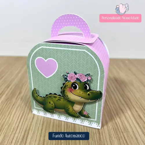 Personalizados - Caixinhas - Jacaré Menina - 30 Itens