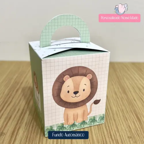 Personalizados - Caixinhas - Leãozinho - 10 Itens