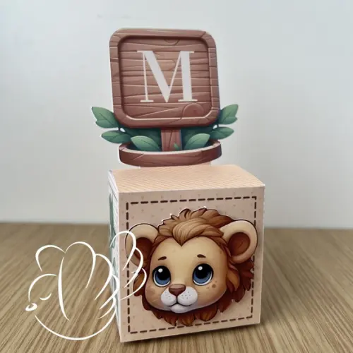Personalizados - Caixinhas - Leãozinho - 20 Itens