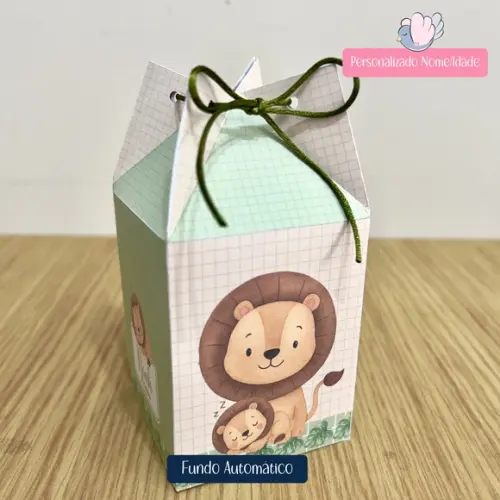 Personalizados - Caixinhas - Leãozinho - 10 Itens