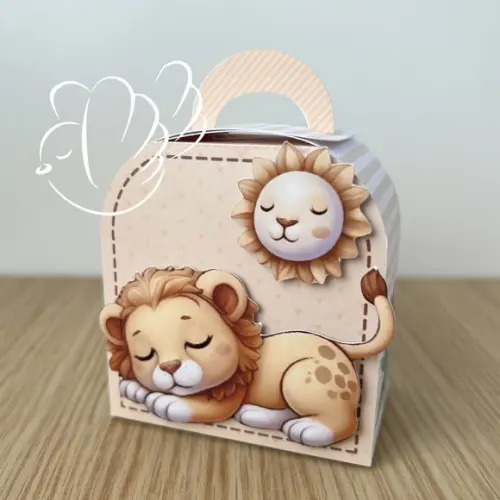 Personalizados - Caixinhas - Leãozinho - 25 Itens