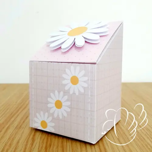 Personalizados - Caixinhas - Margarida Rosa - 10 Itens