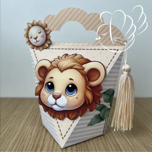Personalizados - Caixinhas - Leãozinho- 15 Itens