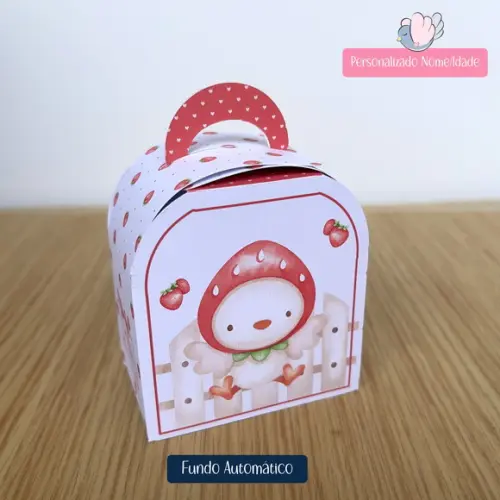 Personalizados - Caixinhas - Menina Moranguinho - 20 Itens