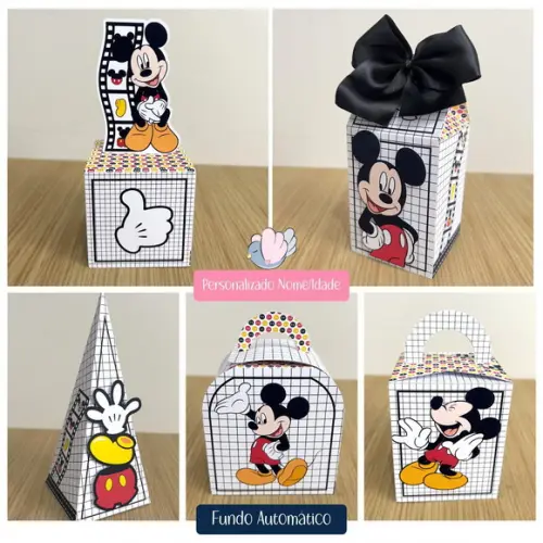 Personalizados - Caixinhas - Mickey - 50 Itens