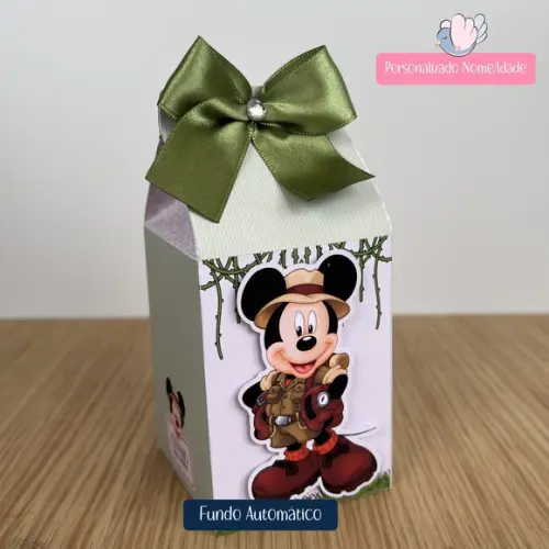 Personalizados - Caixinhas - Mickey Safari - 20 Itens