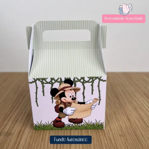 Personalizados - Caixinhas - Mickey Safari - 40 Itens