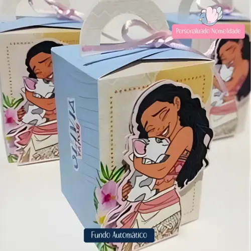 Personalizados - Caixinhas - Moana - 10 Itens