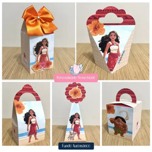 Personalizados - Caixinhas - Moana - 25 Itens