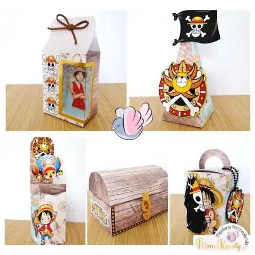 Personalizados - Caixinhas - One Piece Luxo - 10 Itens
