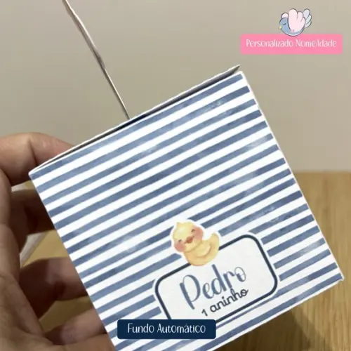 Personalizados - Caixinhas - Patinhos Aquarela - 15 Itens