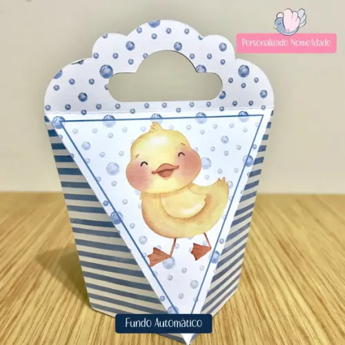 Personalizados - Caixinhas - Patinhos Aquarela - 40 Itens