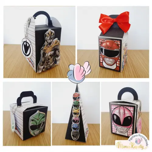 Personalizados - Caixinhas - Power Rangers - 10 Itens