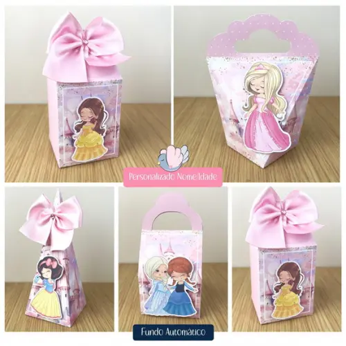 Personalizados - Caixinhas - Princesas - 50 Itens