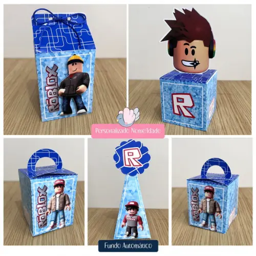 Personalizados - Caixinhas - Roblox - 40 Itens