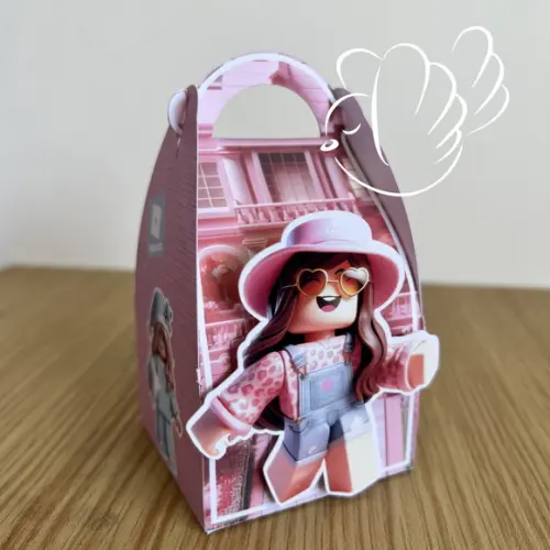 Personalizados - Caixinhas - Roblox Menina - 10 Itens