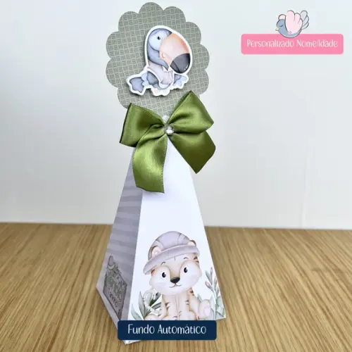 Personalizados - Caixinhas - Safari Menino - 10 Itens