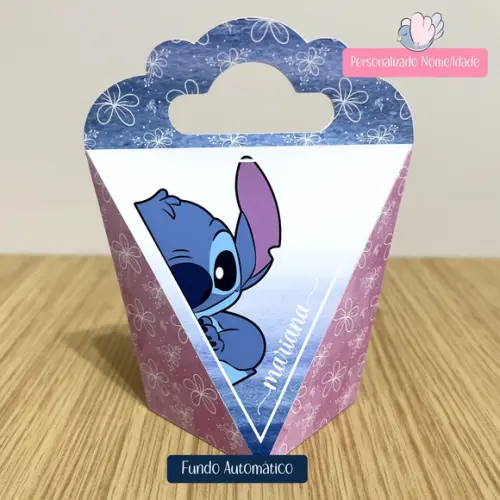 Personalizados - Caixinhas - Stitch Azul - 15 Itens