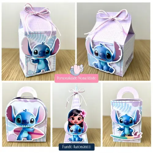 Personalizados - Caixinhas - Stitch Candy - 40 Itens