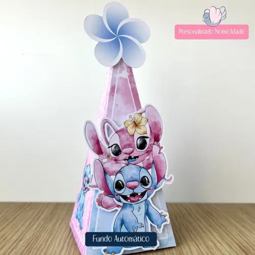 Personalizados - Caixinhas - Stitch e Angel - 15 Itens