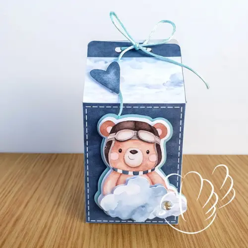 Personalizados - Caixinhas - Ursinho Aviador - 10 Itens