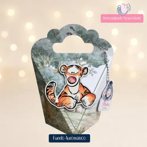 Personalizados - Caixinhas - Ursinho Pooh Vintage- 10 Itens