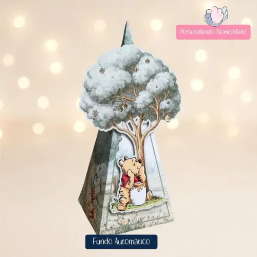 Personalizados - Caixinhas - Ursinho Pooh Vintage- 15 Itens