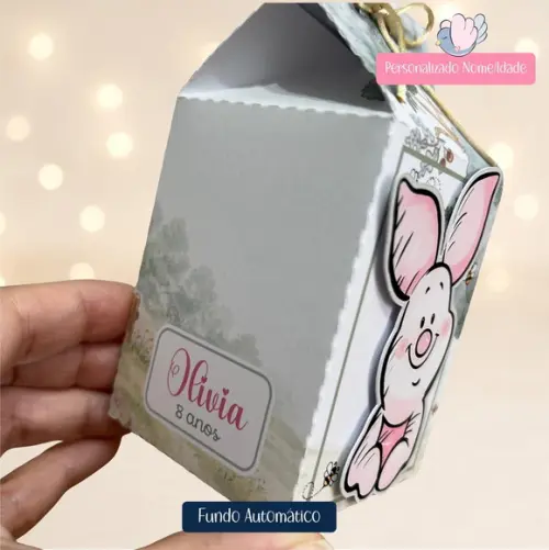 Personalizados - Caixinhas - Ursinho Pooh Vintage- 40 Itens