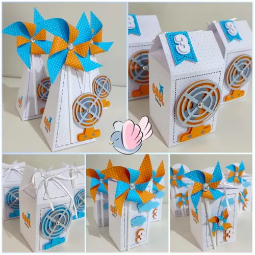Personalizados - Caixinhas - Ventilador/catavento - 10 Itens