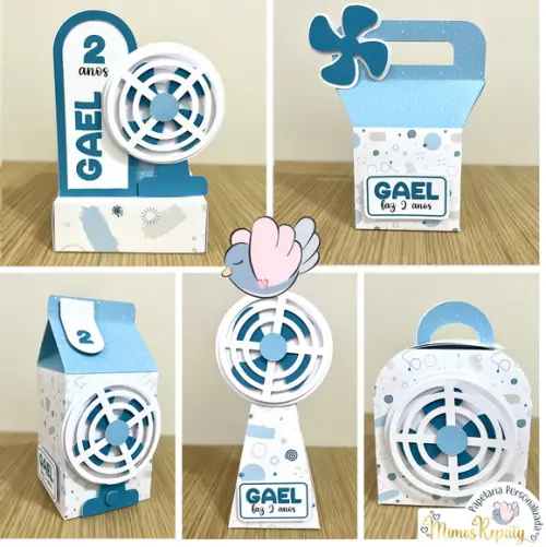 Personalizados - Caixinhas - Ventilador - 10 Itens