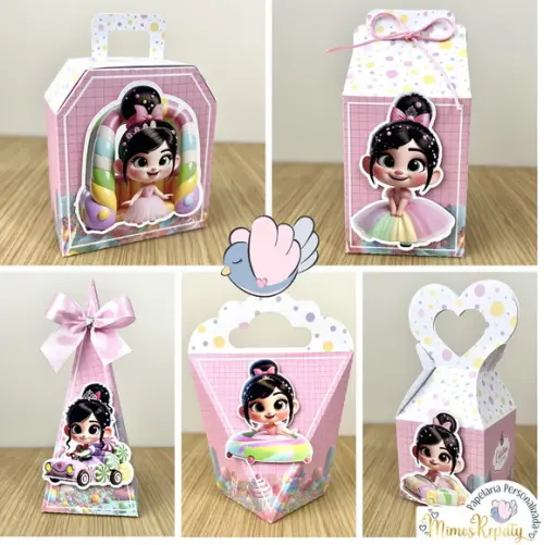 Personalizados - Caixinhas - Vanellope - 15 Itens