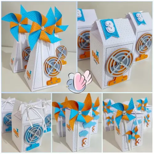 Personalizados - Caixinhas - Ventilador/catavento - 15 Itens