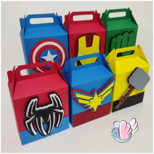 Personalizados - Caixinhas - Vingadores - 10 Itens