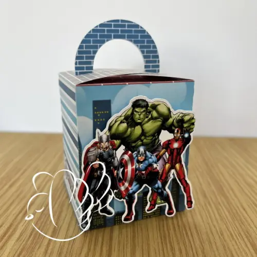 Personalizados - Caixinhas - Vingadores - 10 Itens