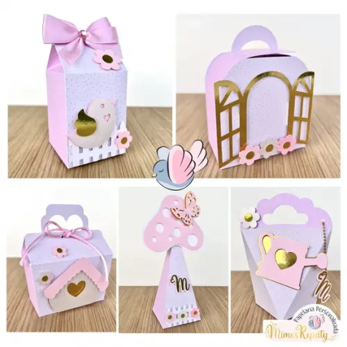 Personalizados - Caixinhas -jardim Encantado Luxo - 10 Itens