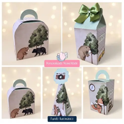 Personalizados - Caixinhas- Acampamento - 15 Itens