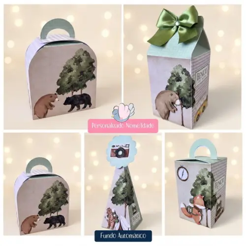 Personalizados - Caixinhas- Acampamento - 30 Itens