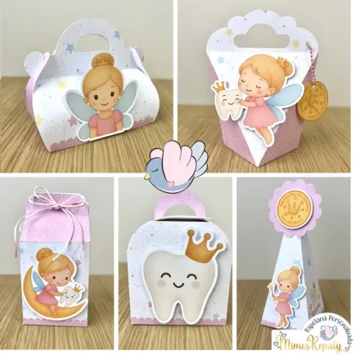 Personalizados - Caixinhas- Fada do Dente - 10 Itens
