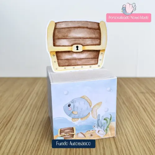 Personalizados - Caixinhas- Fundo do Mar - 15 Itens