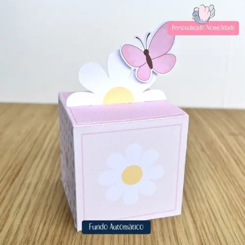 Personalizados - Caixinhas- Margaridas - 10 Itens