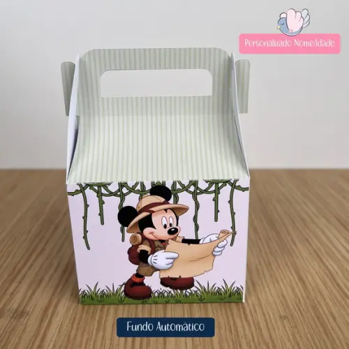 Personalizados - Caixinhas- Mickey Safari - 15 Itens