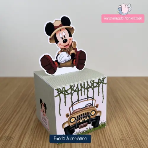 Personalizados - Caixinhas- Mickey Safari - 25 Itens