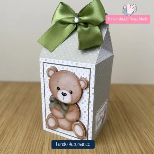 Personalizados - Chá de Bebê Ursinho Verde - 20 Itens