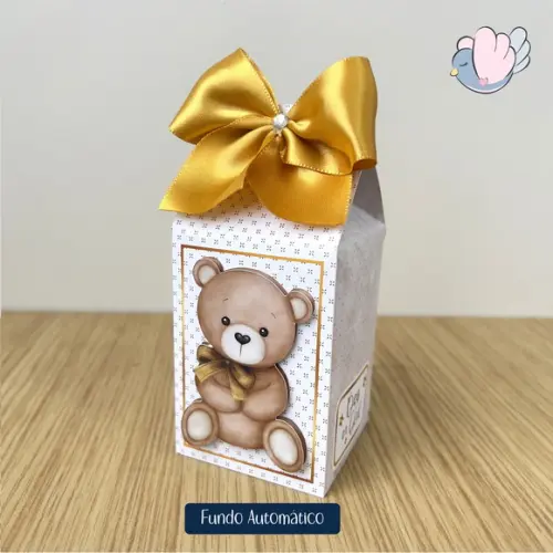 Personalizados - Chá Revelação Ursinho Dourado - 40 Itens