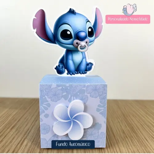Personalizados- Caixinhas - Chá de Bebê Stitch - 40 Itens